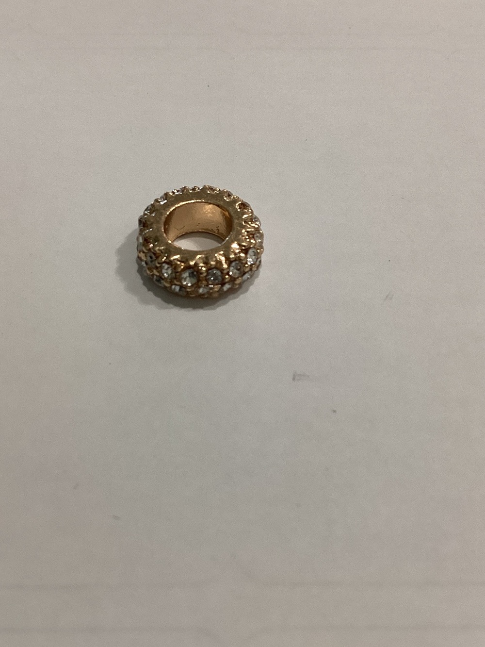 Gold‎ Crystal Pave Spacer Bead - Women Jewelry